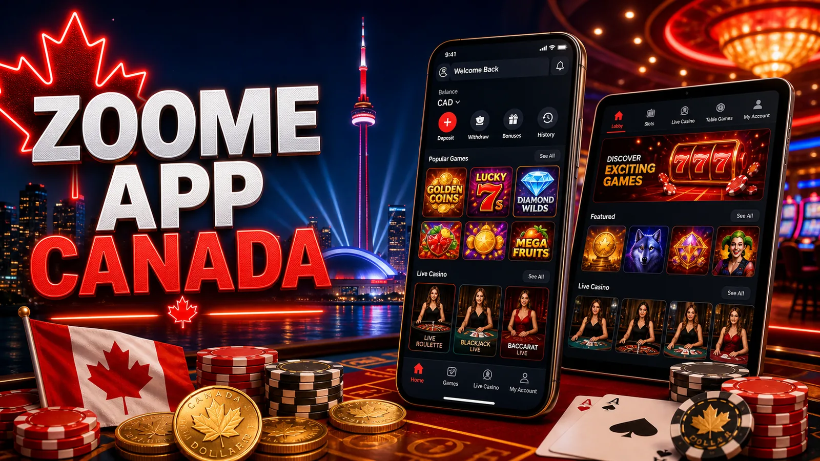 Zoome Casino App Canada Canadian iGaming content banner