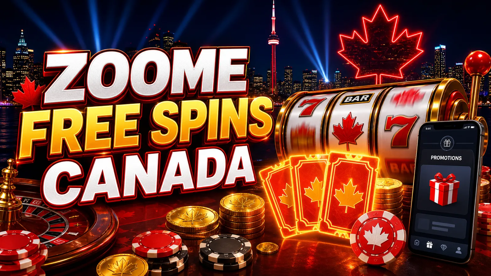 Zoome Casino Free Spins Canada Canadian iGaming content banner