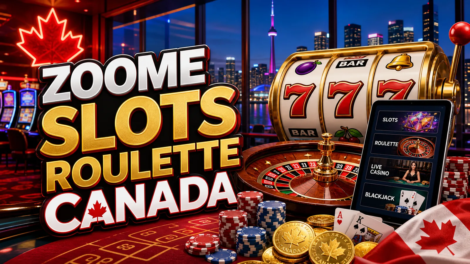 Zoome Casino Slots and Roulette Canada Canadian iGaming content banner
